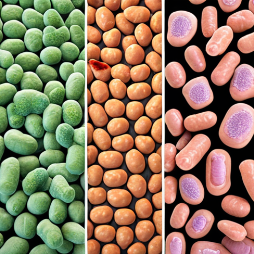 **Protein Expression Host Options:** A vibrant biotechnological scene showcasing diverse hosts like *E. coli* bacteria, budding yeast, and mammalian CHO cells. Each host is distinctly presented with associated lab equipment representing the complexity and cost differences.
