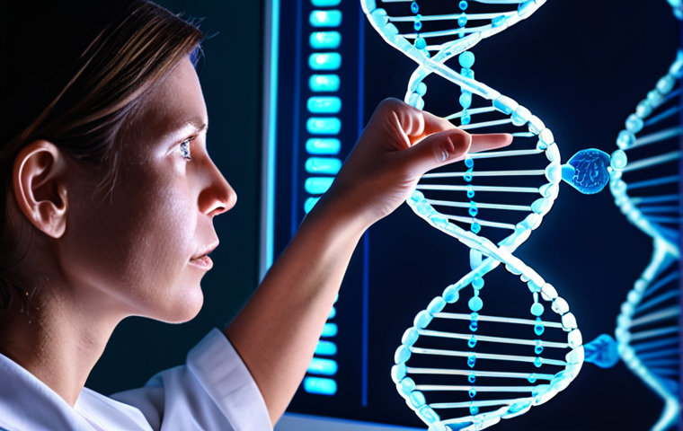 **Image Prompt 1: The Dawn of Genetic Healing**
"A visually stunning and deeply symbolic image representing the intersection of human health and advanced genetic engineering. In a sleek, futuristic medical lab, a glowing, intricate holographic projection of a DNA double helix is central. A thoughtful, compassionate scientist's hand hovers near it, perhaps pointing to a specific segment, indicating gene editing. Around the periphery, subtle elements suggest personalized medicine: faint outlines of individual genetic profiles on transparent screens, or a single patient's silhouette in the background, imbued with a soft, hopeful light. The atmosphere should be one of profound scientific wonder mixed with ethical reflection. Emphasize precision, hope, and the transformative power of CRISPR-Cas9 and targeted therapies. High-tech, clean aesthetics, with soft, illuminating light sources."