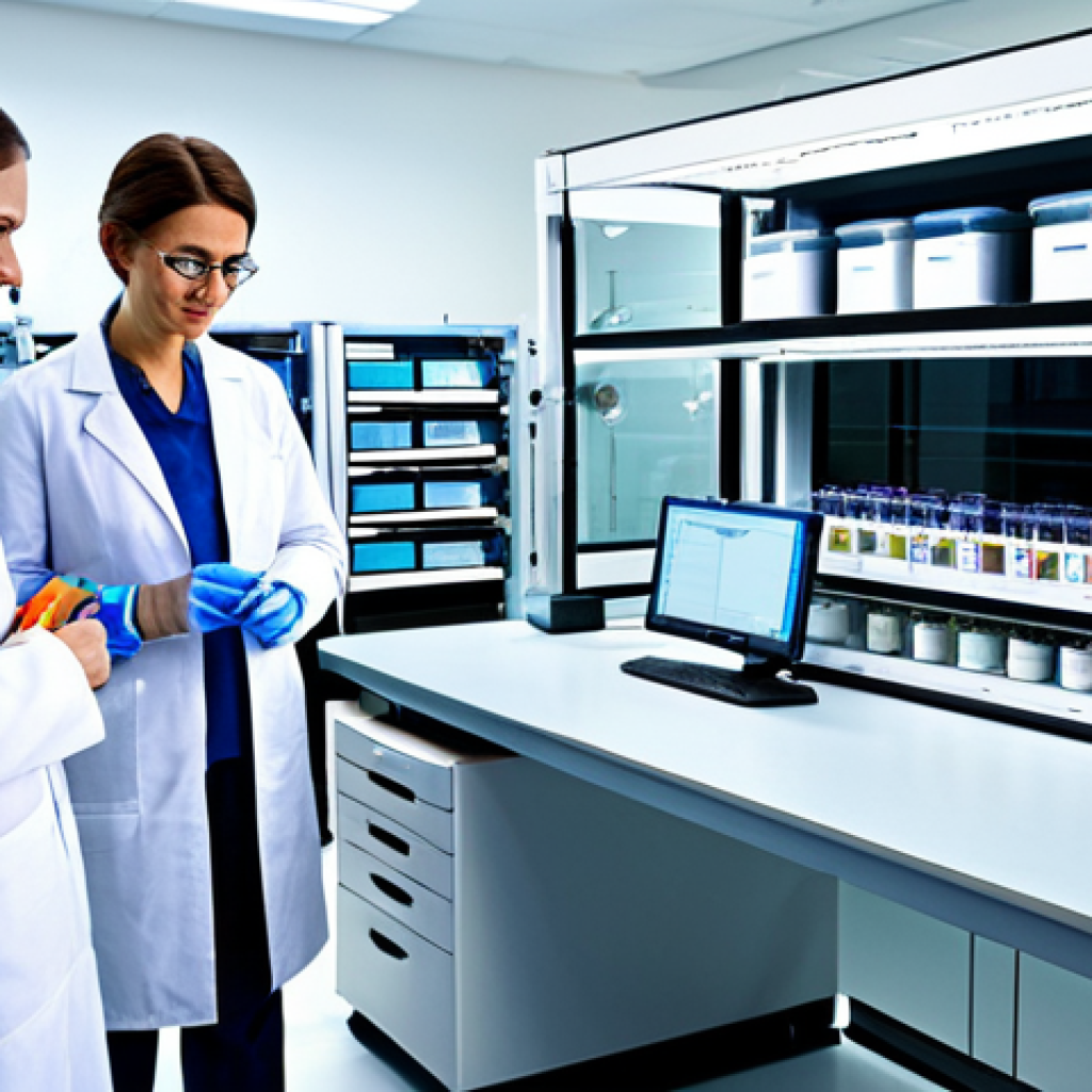 RNA Seq - RNA-Seq in a Modern Lab**
"A state-of-the-art genetics laboratory filled with advanced sequencing e...