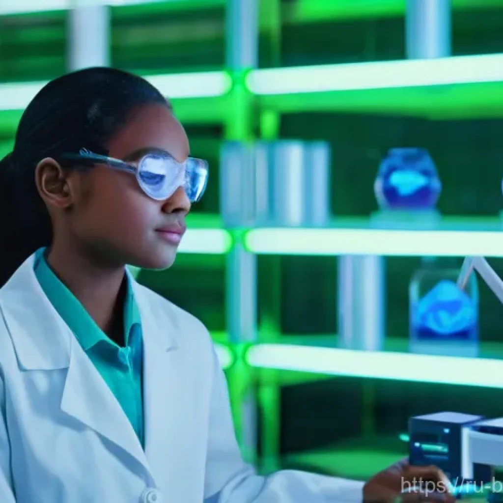 바이오 의약품 개발 동향 - **"A vibrant and optimistic scene within a state-of-the-art biopharmaceutical laboratory. A diverse ...